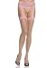 Apparel : Sheer Garter Belt Suspender Nylon Stocking with Tiny Bow and Lace Top