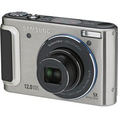 Samsung TL320 12MP Digital Camera with 5x Schneider Wide Angle Dual Image Stabilized Zoom and 3.0 inch OLED Screen (Silver)