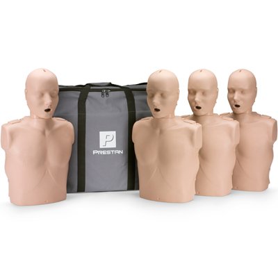 Prestan Professional Adult Medium Skin CPR-AED Training Manikin 4-Pack (with CPR Monitor) On Sale