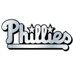 Philadelphia Phillies Silver Car Emblem