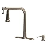 Giagni SK102-SS Pivot Hands Free Single Handle Kitchen Faucet,