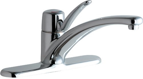 Chicago Faucets 2300-8CP Marathon Deck Mounted Single Control Kitchen Sink Faucet, Chrome