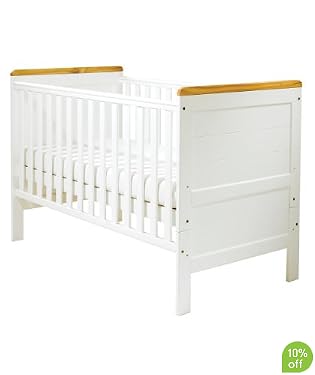 East Coast Colby Cot Bed - White