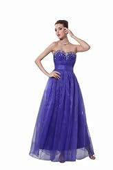 Girls Sweetheart Organza Beaded  Dress