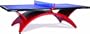 Killerspin 301-13 Revolution Table Tennis Table, Blue/Red