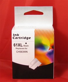 Remanufactured HP No 61XL 61 XL (563WN / CH563WN) Black Printer Ink Cartridge - High Capacity / Yield Black CH563 InkJet Cartridge On Sale