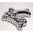 Halloween Silver Bones Ceramic Salt and Pepper Shaker Set