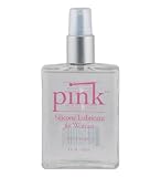 PINK Silicone Lubricant for Women, 4oz Glass Pump Bottle