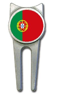 Portugal flag golf divot tool Portugal flag golf divot tool