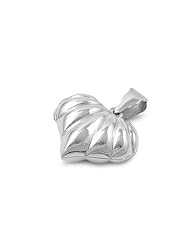 Sterling Silver Jeart Locket Love Pendant Fashion Cute Charm Pure 925 New 22mm with 1.3mm Curb Chain
