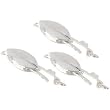 3 Pearl Clasps Fish Hook Plain Beading Part 12.5x6mm