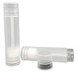 25 New 5.5ml (3/16oz) Empty Lip Balm Containers Tubes by Basic Essential Bottles (Clear)