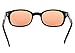 Pacific Coast Sunglasses Biker Sunglasses, Black Frame/Orange Lens, One Size