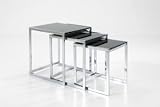 Black Glass Nest of Tables 31 jLIwUINL. SL160