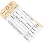 BOXG19101 - 6 1/4 x 3 1/8 - (4500-4999) Inventory Tags 2 Part Carbonless Stub Style # 8