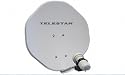 Telestar 45 cm ALU-RAPID Offsetspiegel mit SKYSINGLE-LNB beige