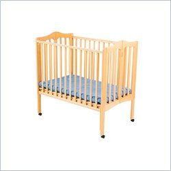 Delta Childrens Products Portable Wood Mini Crib in Natural