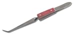 Remos L�tpinzette gebogen rostfrei 17 cm