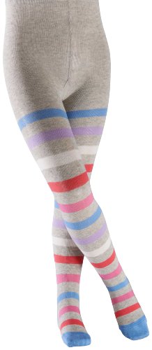 FALKE Unisex - Kinder Strickstrumpfhose  13820 New Stripe TI, Gr. 122/128, Grau (storm gre Preisvergleich