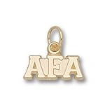 Air Force Falcons Solid 14K Gold ''AFA'' Pendant