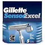 Gillette Sensor Excel Shaving Cartridges For Men - 5 ea