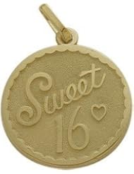 10K Yellow Gold Sweet #16 Age Expression Pendant