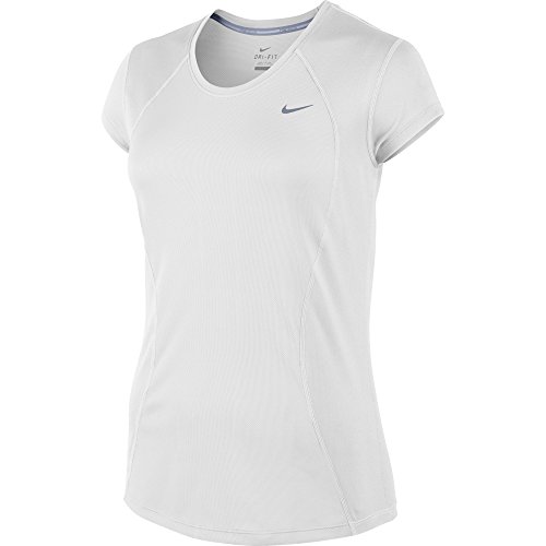 Nike Racer Dri-FIT Running Tee - Women's-White, M