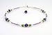 Jewelry : Amethyst - February Birthstone Sterling Silver Ankle Bracelets:Swarovski Crystal Adjustable Beaded Anklets. Handmade Jewelry