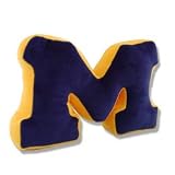 Michigan Wolverines Pillows - Plush School Initials