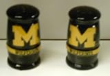 Michigan Wolverines Ceramic Salt & Pepper Shakers **