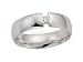 0.08 cts 6mm Comfort Fit Diamond Wedding Band - 14kt White or Yellow Gold