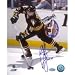 Ron Francis Penguins Passing off the Boards 8x10 Photo w/ HOF 07 Insc.