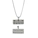 Sterling Silver "You Are Loved Beyond Measure" Reversible Ruler Pendant, 18"
