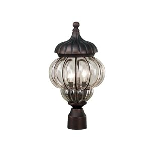 Kenroy Home 70402CZBZ Bastille Post Lantern, Cozumel Bronze by Kenroy Home