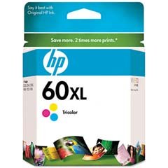 Original HP 60XL Tri-color Ink Cartridge in Retail Packaging (CC644WN)