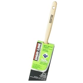 Shur-Line 55535 2-1/2-Inch Angle Sash-Poly Premium Select Brush with Teflon Surface Protection