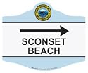 Nantucket Sconset Beach Car Magnet