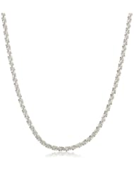 Sterling Silver Diamond Cut Thin Sparkle Chain, 18"