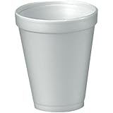 Dart 12J12 12 oz Capacity, 3.5" Top and 2.1" Bottom Diameter, 4.4" Height, White Insulated Foam Cup