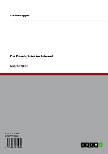 Die Privatsphäre im Internet (German Edition)