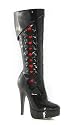 551-Scarlet Corset Lace Up Platform Boots High Heel Shoes