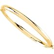 Genuine IceCarats Designer Jewelry Gift 14K Yellow Gold Bangle Bracelet. Bangle Bracelet In 14K Yellow Gold