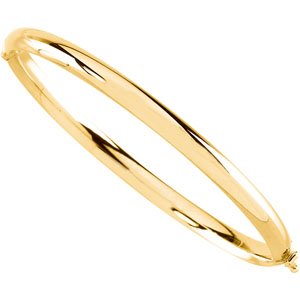 14K Yellow Gold Bangle Bracelet- by