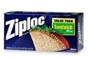 Johnson Wax 00391 Ziploc Sandwich Bags - 135 Count - Case of 12