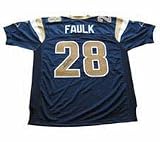 Marshall Faulk Autographed St. Louis Rams Official NFL Authentic Jersey