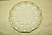 Fire King Milk Glass Gilt Trimmed Egg Plate