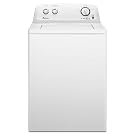 Amana 3.4 cu. ft. Top-Load Washer with Sprekle Porcelain wash basket, NTW4600YQ, White