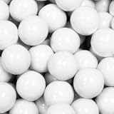 White 1 Inch Gumballs (1 Pound)