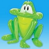 18" Inflatable Green FROG/Inflate/POOL Toy/PARTY Decoration/FAVOR/Prince