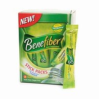 Benefiber Fiber Supplement, Stick Packs, Taste Free, Sugar Free, 28 ct.